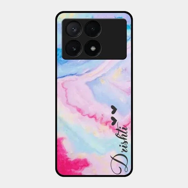 Customized Rainbow Glossy Metal Case Cover For Poco X6 Pro 5G