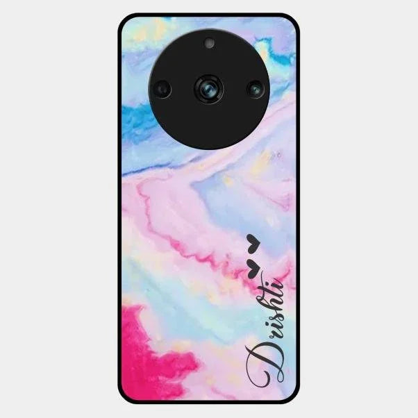 Customized Rainbow Glossy Metal Case Cover For Realme 11 Pro Plus 5G