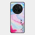 Customized Rainbow Glossy Metal Case Cover For Realme 12 Pro Plus 5G