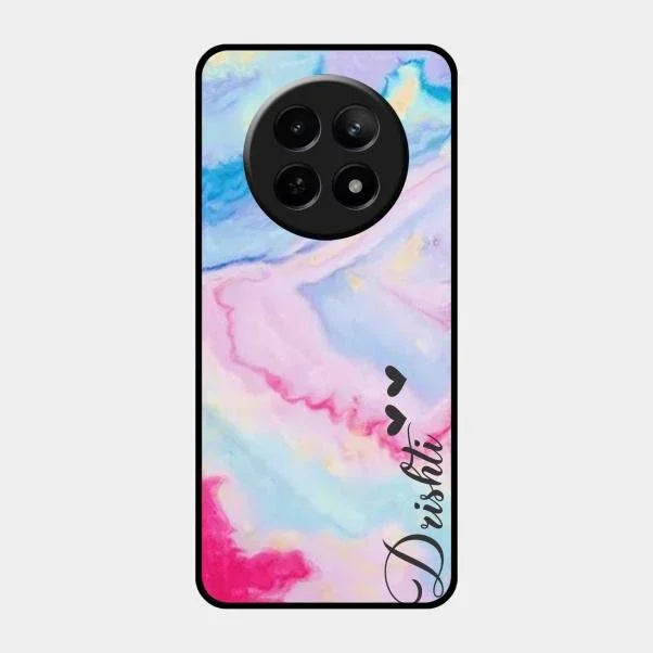 Customized Rainbow Glossy Metal Case Cover For Realme 12X 5G