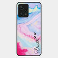 Customized Rainbow Glossy Metal Case Cover For Realme 9 Pro 5G