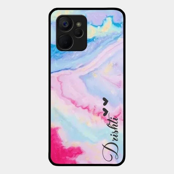 Customized Rainbow Glossy Metal Case Cover For Realme 9I 5G