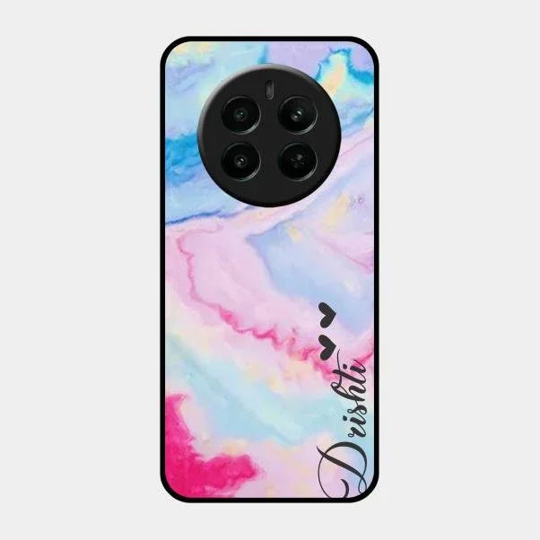 Customized Rainbow Glossy Metal Case Cover For Realme Narzo 70 Pro 5G
