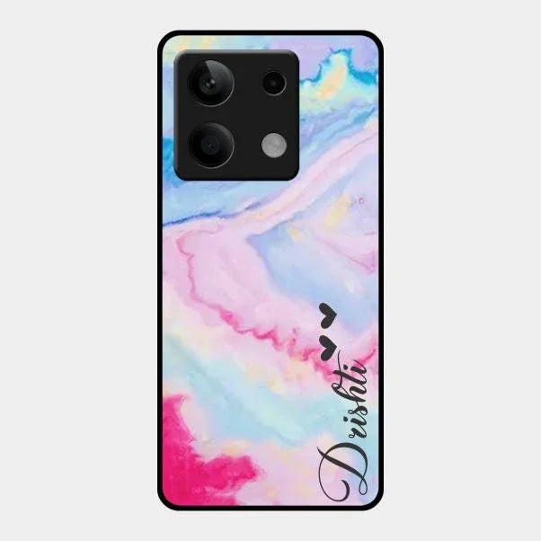 Customized Rainbow Glossy Metal Case Cover For Redmi Note 13 5G