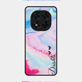 Customized Rainbow Glossy Metal Case Cover For Redmi Note 14 Pro 5G