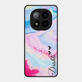 Customized Rainbow Glossy Metal Case Cover For Redmi Note 14 Pro Plus 5G