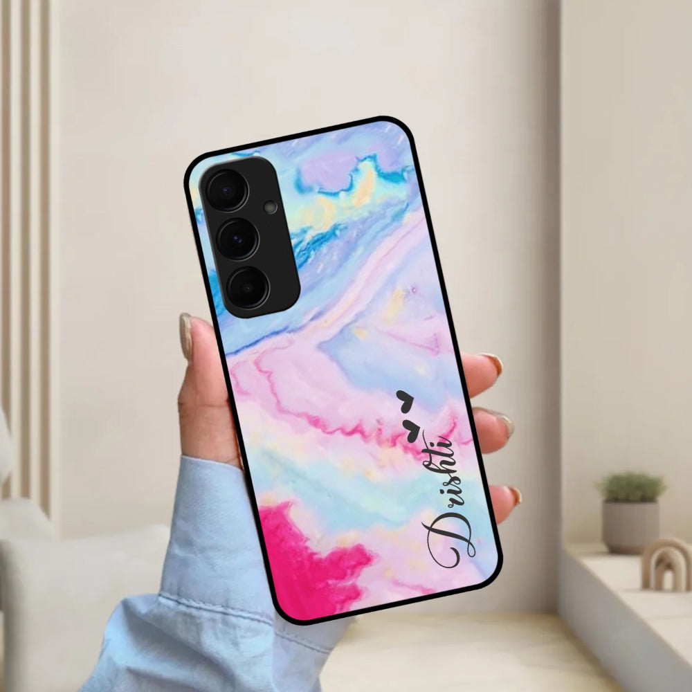 Customized Rainbow Glossy  Metal Case Cover For Samsung