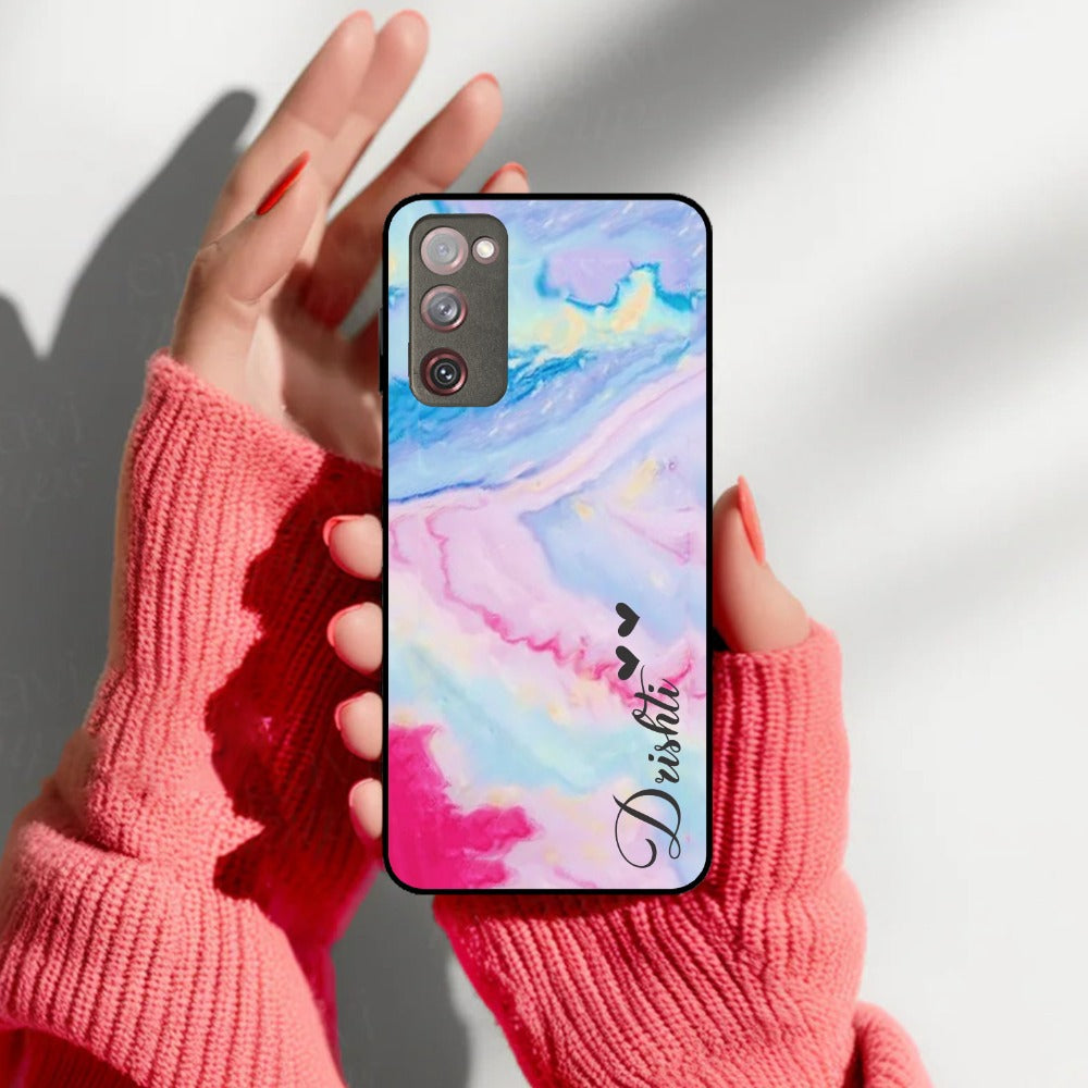 Customized Rainbow Glossy  Metal Case Cover For Samsung