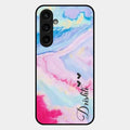 Customized Rainbow Glossy Metal Case Cover For Samsung Galaxy S23 Fe 5G