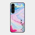 Customized Rainbow Glossy Metal Case Cover For Samsung Galaxy S25 Plus 5G