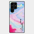 Customized Rainbow Glossy Metal Case Cover For Samsung Galaxy S25 Ultra 5G