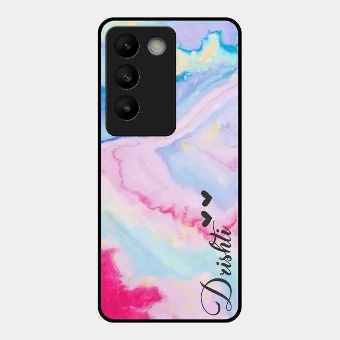 Customized Rainbow Glossy Metal Case Cover For Vivo T3 5G