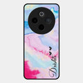 Customized Rainbow Glossy Metal Case Cover For Vivo T4 5G