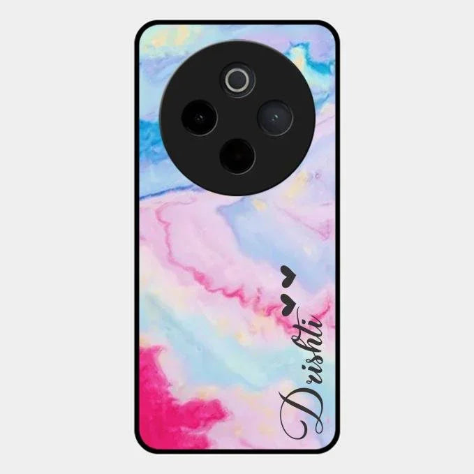 Customized Rainbow Glossy Metal Case Cover For Vivo T4 5G