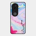 Customized Rainbow Glossy Metal Case Cover For Vivo T4 Ultra 5G
