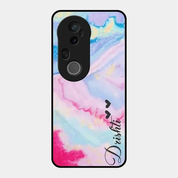 Customized Rainbow Glossy Metal Case Cover For Vivo T4 Ultra 5G