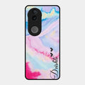Customized Rainbow Glossy Metal Case Cover For Vivo T4R 5G