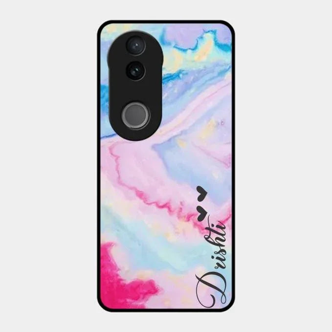 Customized Rainbow Glossy Metal Case Cover For Vivo T4R 5G