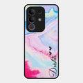 Customized Rainbow Glossy Metal Case Cover For Vivo T4X 5G