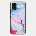 Customized Rainbow Glossy Metal Case Cover For Vivo V20 Pro 5G