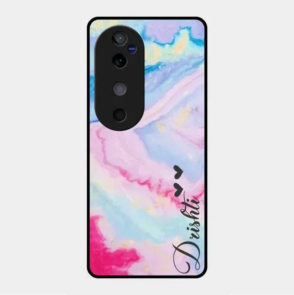 Customized Rainbow Glossy Metal Case Cover For Vivo V40 5G