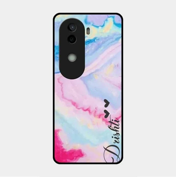 Customized Rainbow Glossy Metal Case Cover For Vivo V40E 5G