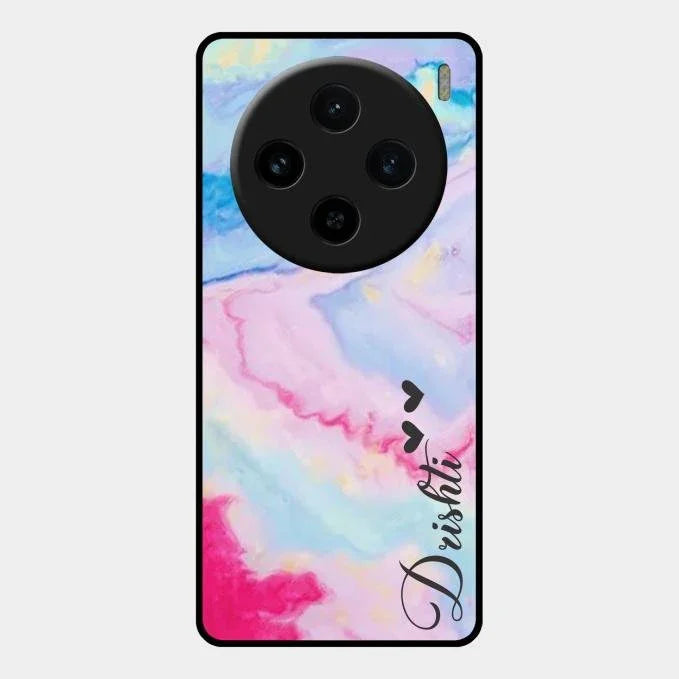 Customized Rainbow Glossy Metal Case Cover For Vivo X100 5G
