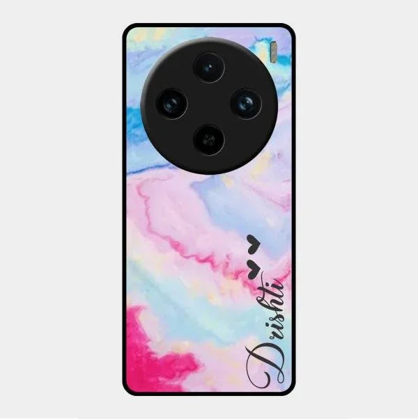 Customized Rainbow Glossy Metal Case Cover For Vivo X100 Pro 5G