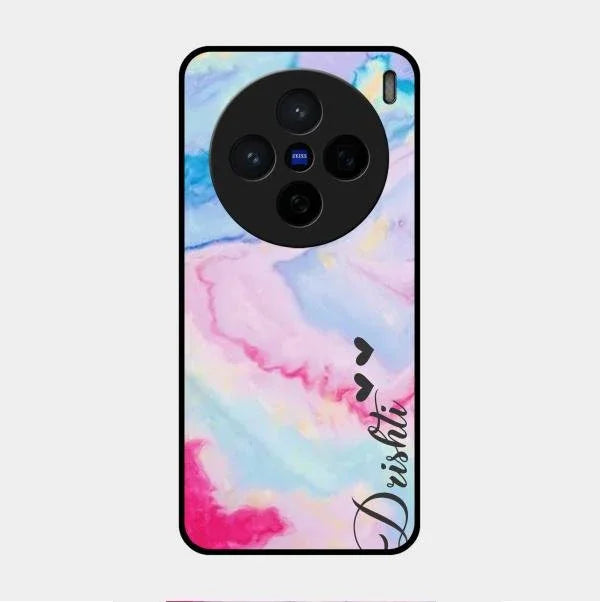 Customized Rainbow Glossy Metal Case Cover For Vivo X200 5G