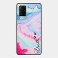 Customized Rainbow Glossy Metal Case Cover For Vivo X60 5G