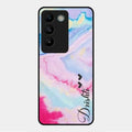 Customized Rainbow Glossy Metal Case Cover For Vivo Y200E 5G