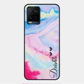 Customized Rainbow Glossy Metal Case Cover For Vivo Y21