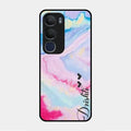 Customized Rainbow Glossy Metal Case Cover For Vivo Y29 5G