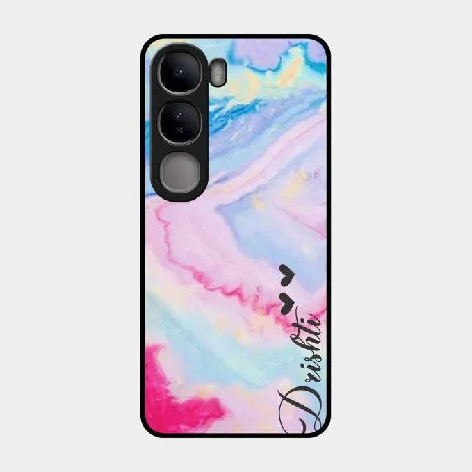 Customized Rainbow Glossy Metal Case Cover For Vivo Y300 5G