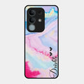 Customized Rainbow Glossy Metal Case Cover For Vivo Y31 Pro 5G