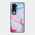 Customized Rainbow Glossy Metal Case Cover For Vivo Y400 Pro 5G