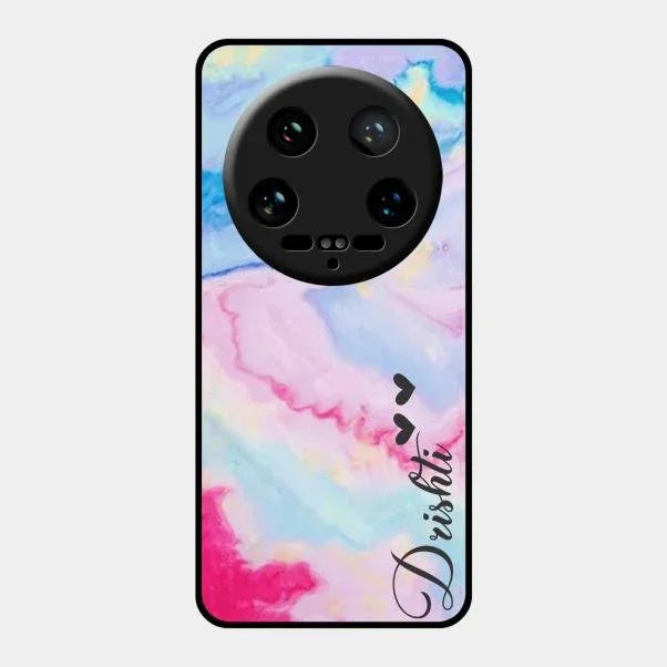 Customized Rainbow Glossy Metal Case Cover For Xiaomi 14 Ultra