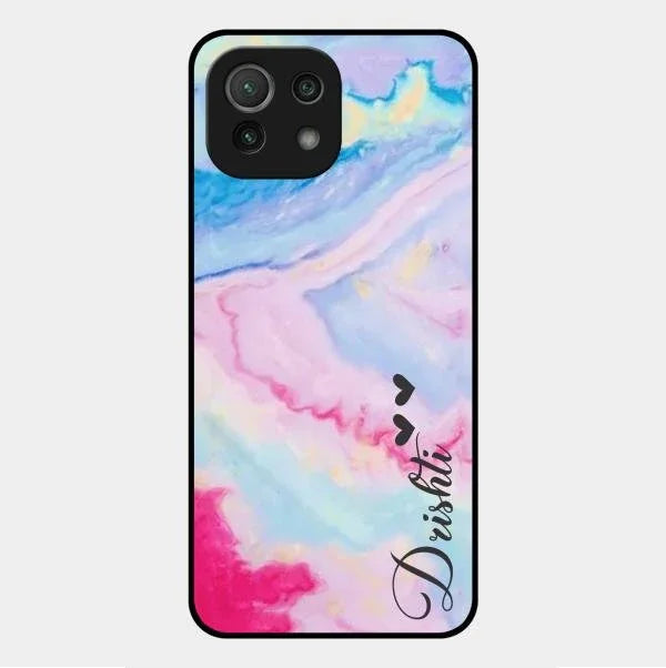 Customized Rainbow Glossy Metal Case Cover For Xiaomi Mi 11 Lite
