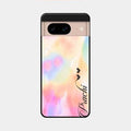 Customized Rainbow Glossy Metal Case Cover V2 For Google Pixel 8 5G