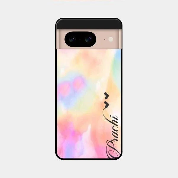 Customized Rainbow Glossy Metal Case Cover V2 For Google Pixel 8 5G