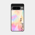Customized Rainbow Glossy Metal Case Cover V2 For Google Pixel 8 Pro 5G