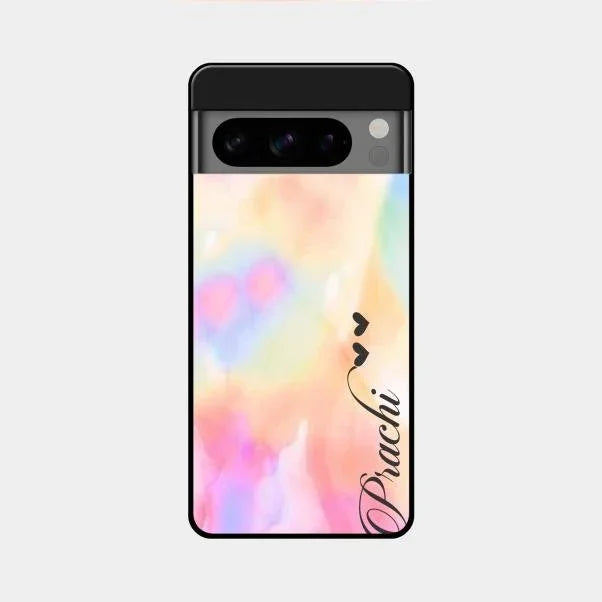 Customized Rainbow Glossy Metal Case Cover V2 For Google Pixel 8 Pro 5G