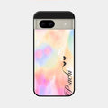 Customized Rainbow Glossy Metal Case Cover V2 For Google Pixel 8A 5G