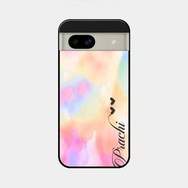 Customized Rainbow Glossy Metal Case Cover V2 For Google Pixel 8A 5G