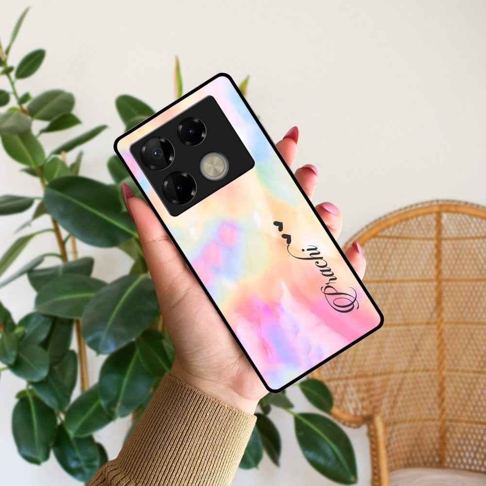 Customized Rainbow Glossy Metal Case Cover V2 For Infinix