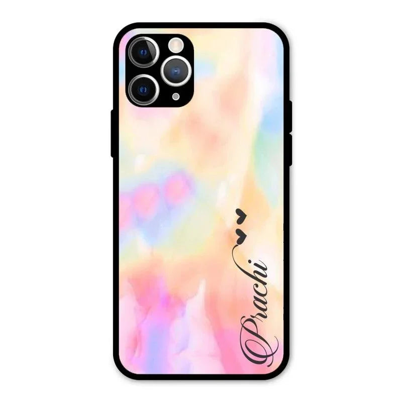 Customized Rainbow Glossy Metal Case Cover V2 For iPhone 11 Pro