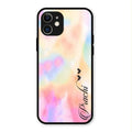 Customized Rainbow Glossy Metal Case Cover V2 For iPhone 12