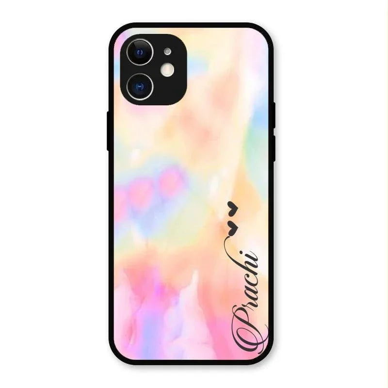 Customized Rainbow Glossy Metal Case Cover V2 For iPhone 12