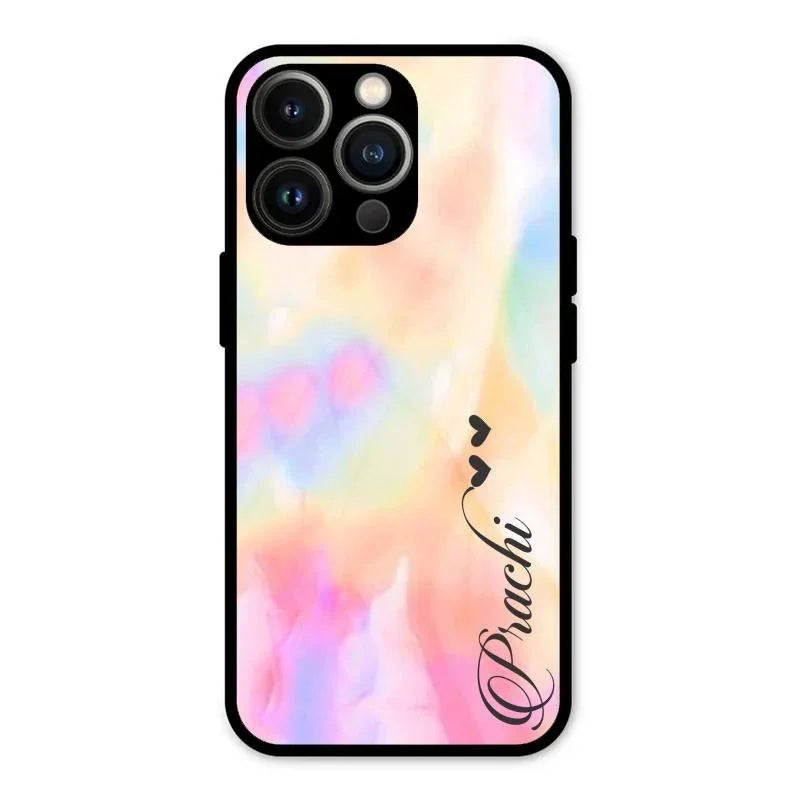 Customized Rainbow Glossy Metal Case Cover V2 For iPhone 13 Pro Max