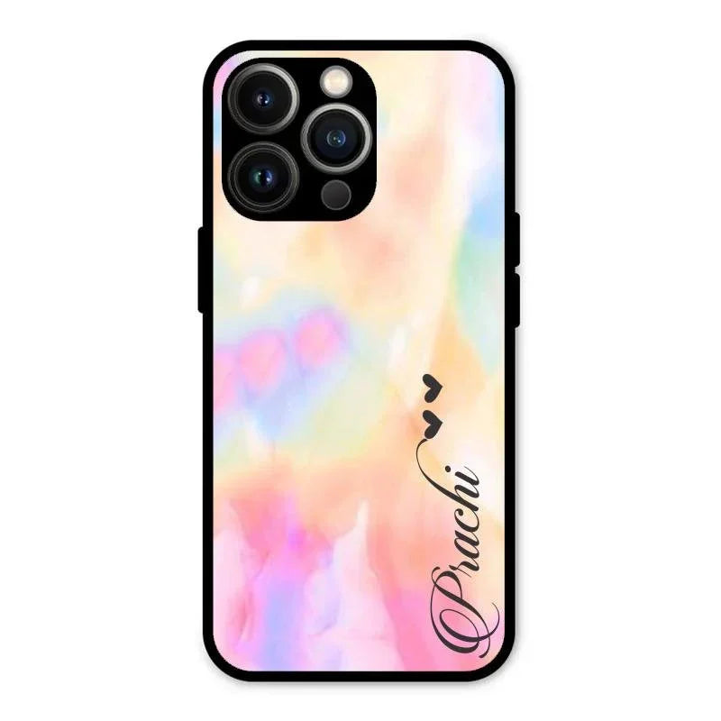 Customized Rainbow Glossy Metal Case Cover V2 For iPhone 13 Pro